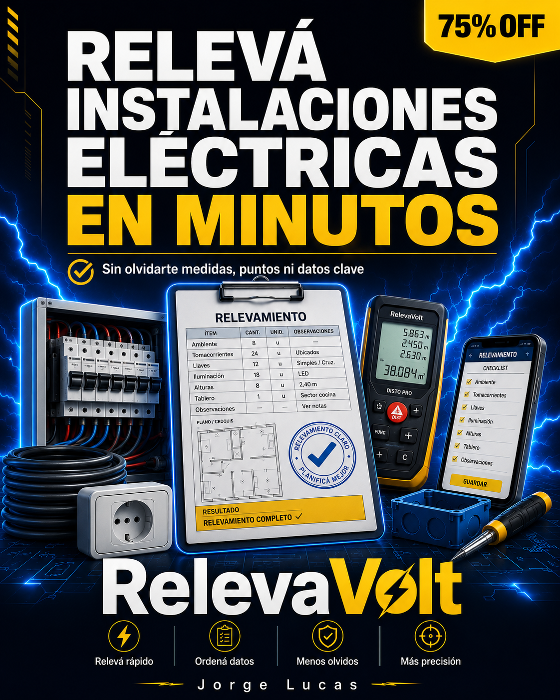 RelevaVolt – Relevá instalaciones eléctricas rápido, ordenado y sin olvidarte de nada